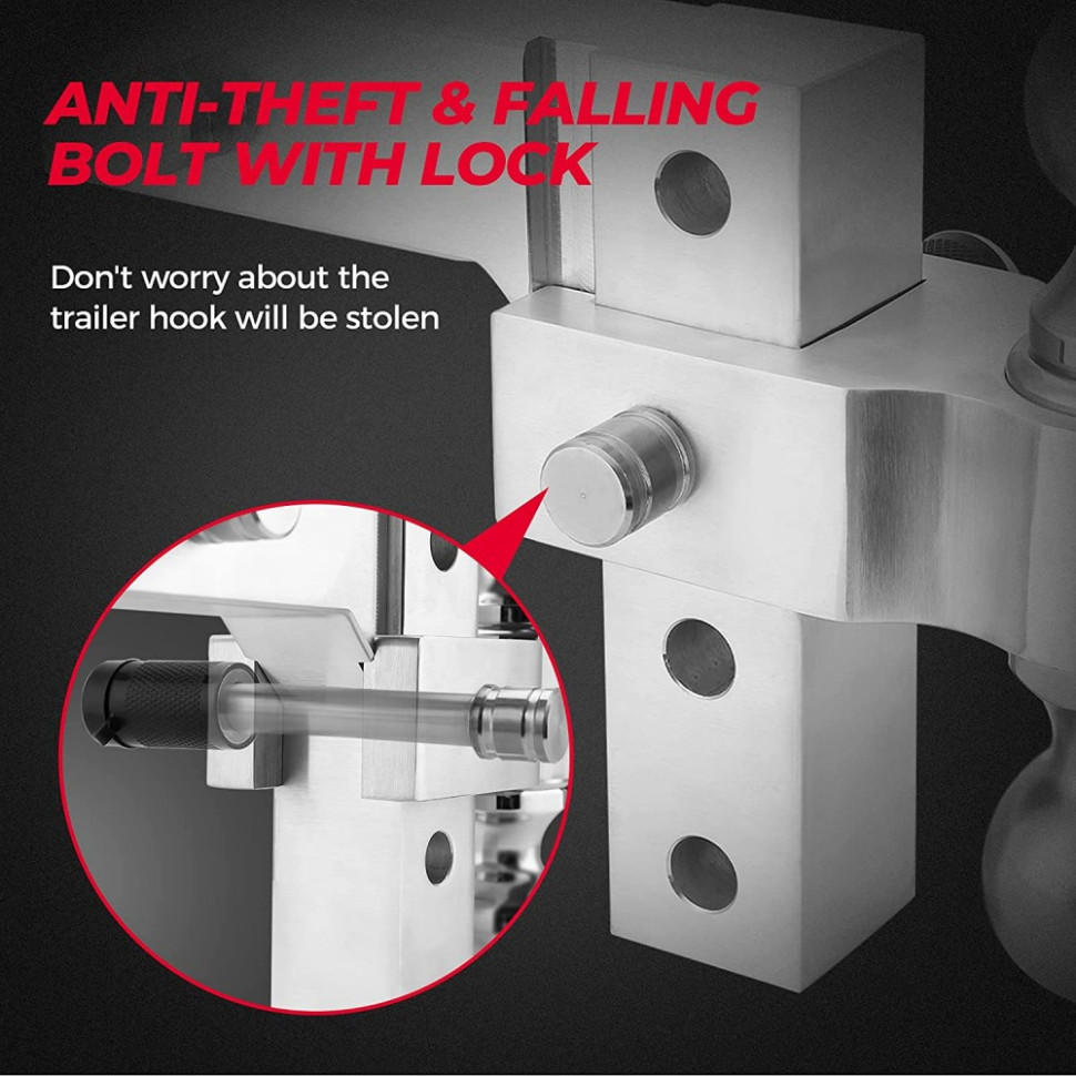 Многоуровневый фаркоп для квадроцикла, UTV, авто Kemimoto 2" B1101-00302SL B1101-00302SL