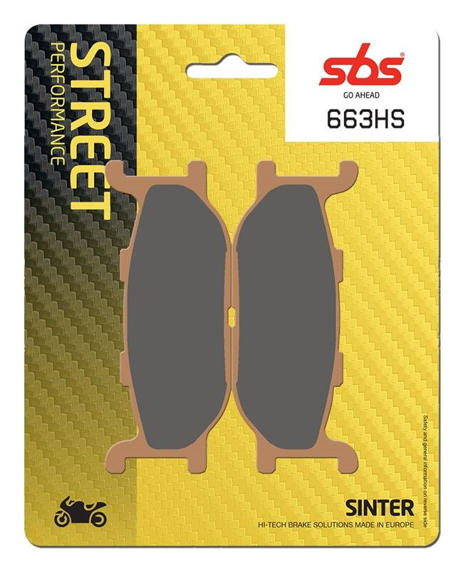 Тормозные колодки SBS, передние Sinter 663HS 663hs