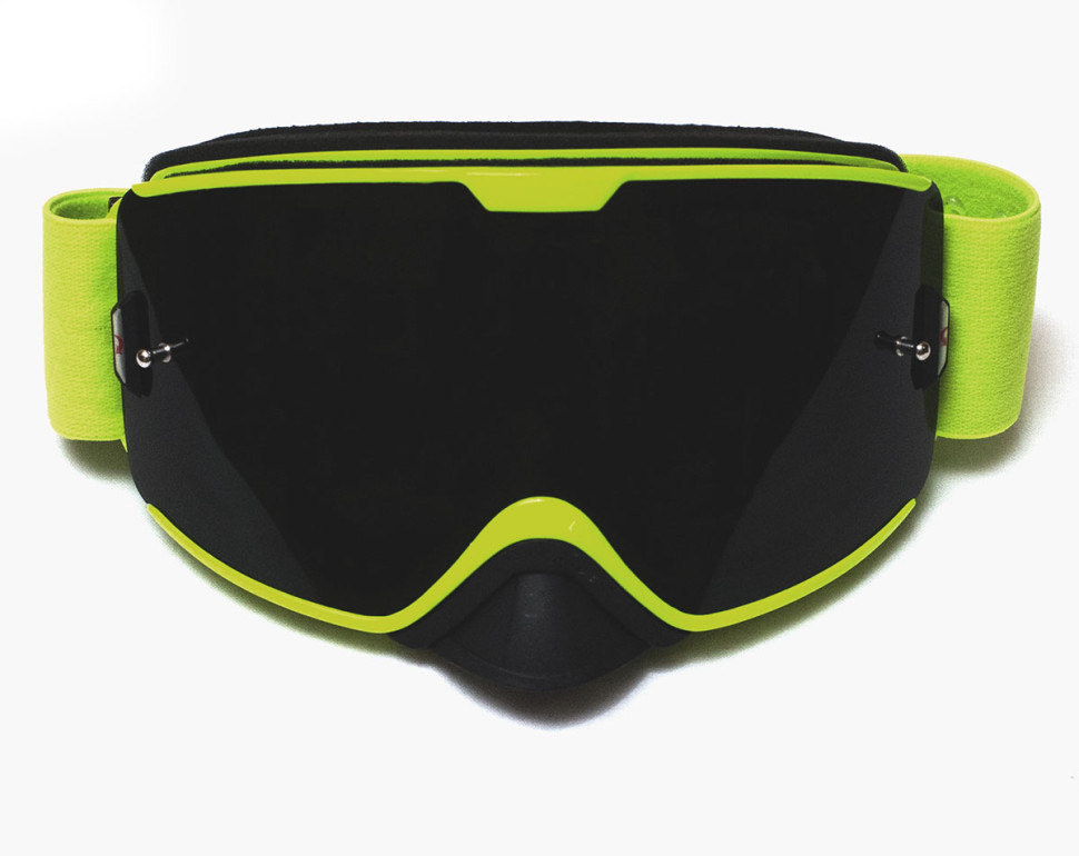 Очки для снегохода / квадроцикла Kemimoto KinPin салатовые со съемной линзой FGMG1000 Линза с затемнением