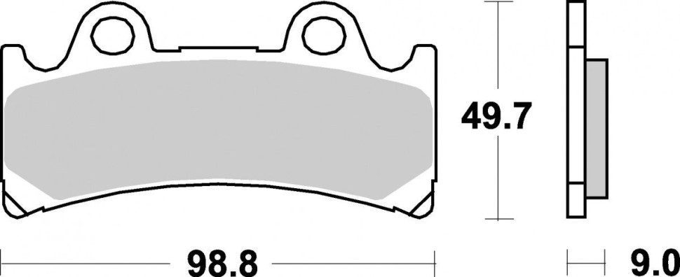 Тормозные колодки SBS, передние Sinter 683HS 683hs