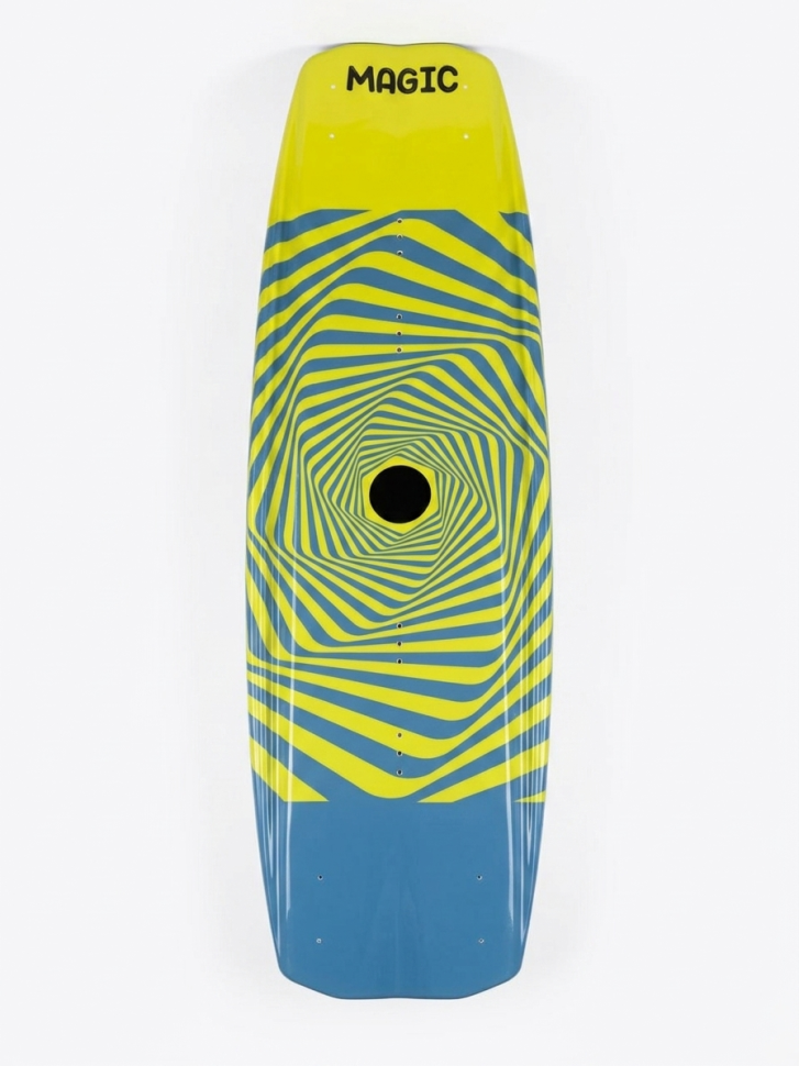 Вейкборд Iboard Magic голубой/желтый 144см + крепления 37-45 Iboard-cya-yel