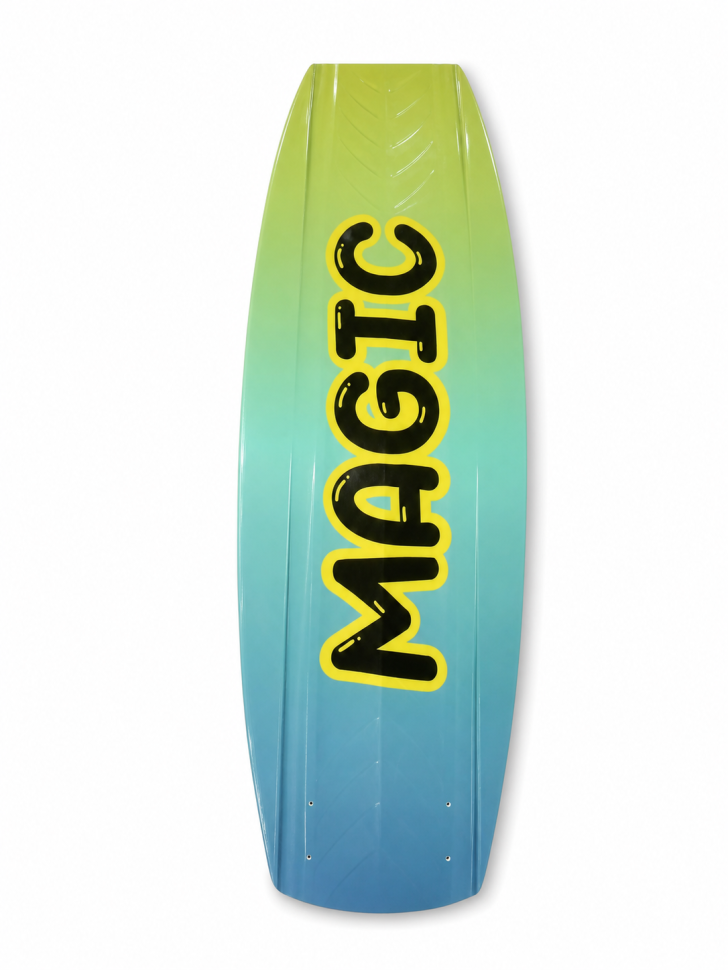 Вейкборд Iboard Magic голубой/желтый 144см + крепления 37-45 Iboard-cya-yel