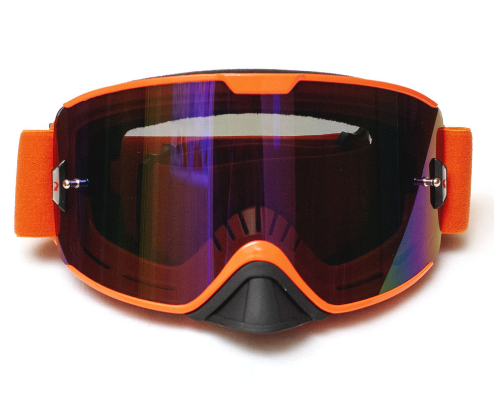 Очки для снегохода / квадроцикла Kemimoto KinPin оранжевые со съемной линзой FGOR1000 Прозрачные