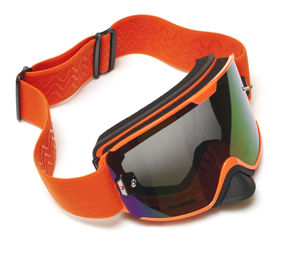 Очки для снегохода / квадроцикла Kemimoto KinPin оранжевые со съемной линзой FGOR1000 Прозрачные
