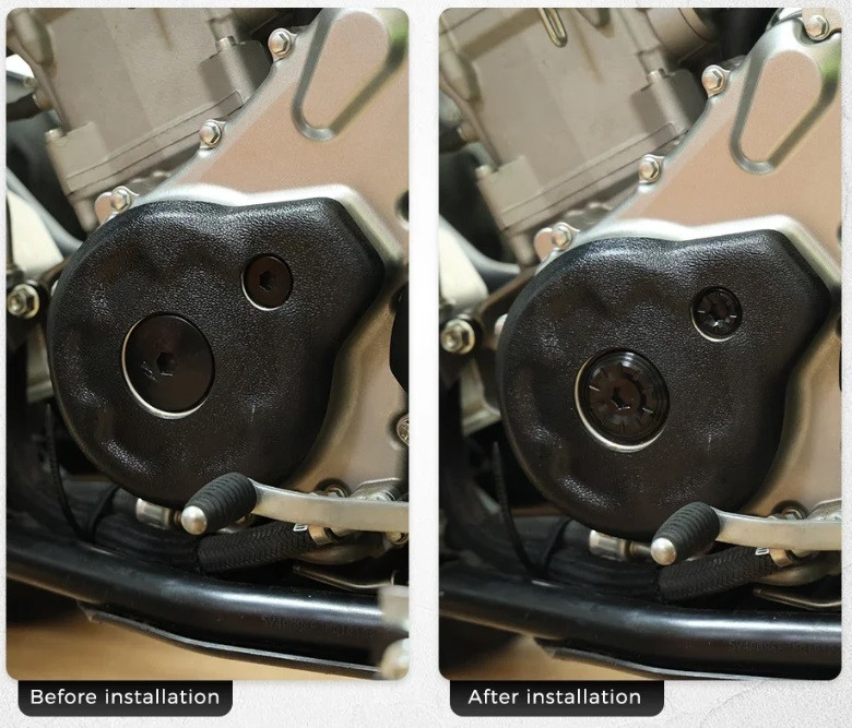 Комплект крышек двигателя для Yamaha 90340-36004-00, 90340-14016-00 B0712-00009-BK