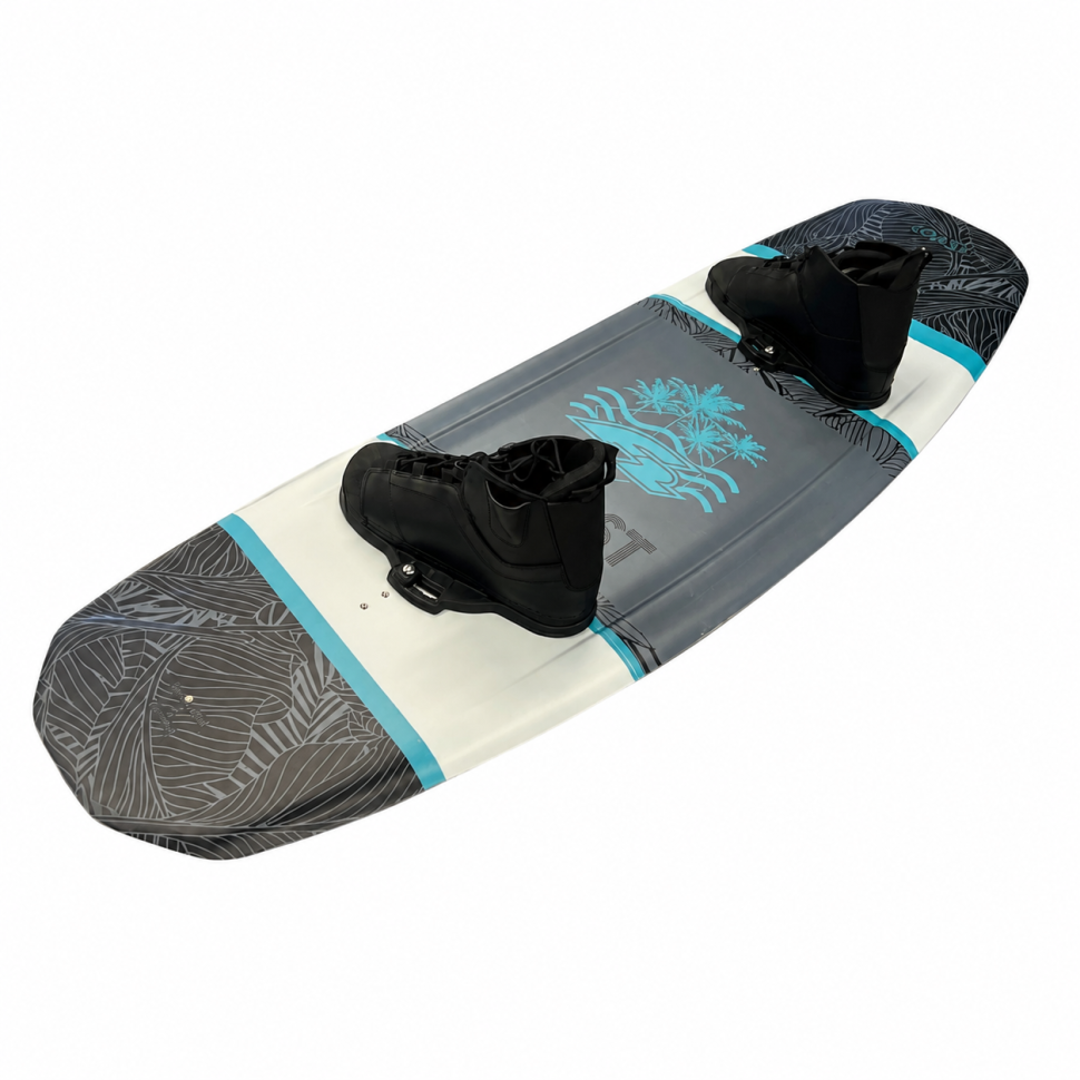 Вейкборд Iboard F2Coast голубой/серый 142см 2киля + крепления 37-45 F2Coast-cya-gre
