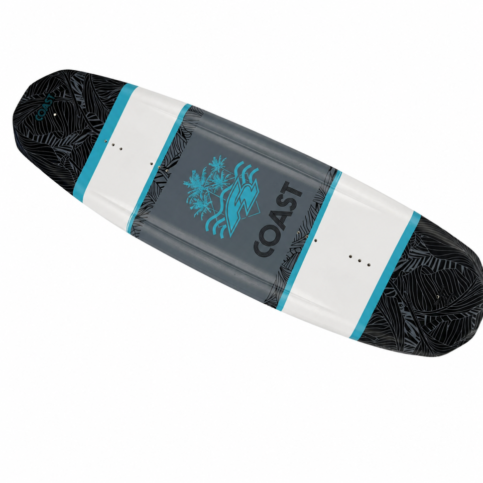 Вейкборд Iboard F2Coast голубой/серый 142см 2киля + крепления 37-45 F2Coast-cya-gre