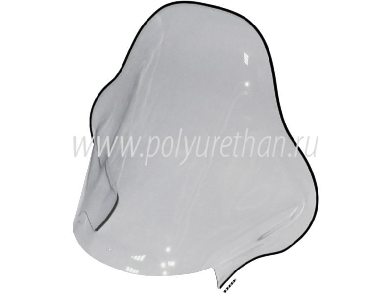 Стекло ветровое для снегохода Тайга Тикси (высота 60см, толщина 2мм, МПК) 50-44-422Pc L10700150; L10700160