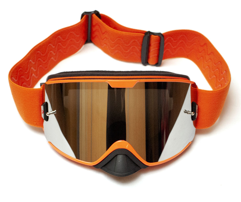 Очки для снегохода / квадроцикла Kemimoto KinPin оранжевые со съемной линзой FGOR1000 Поляризационная линза