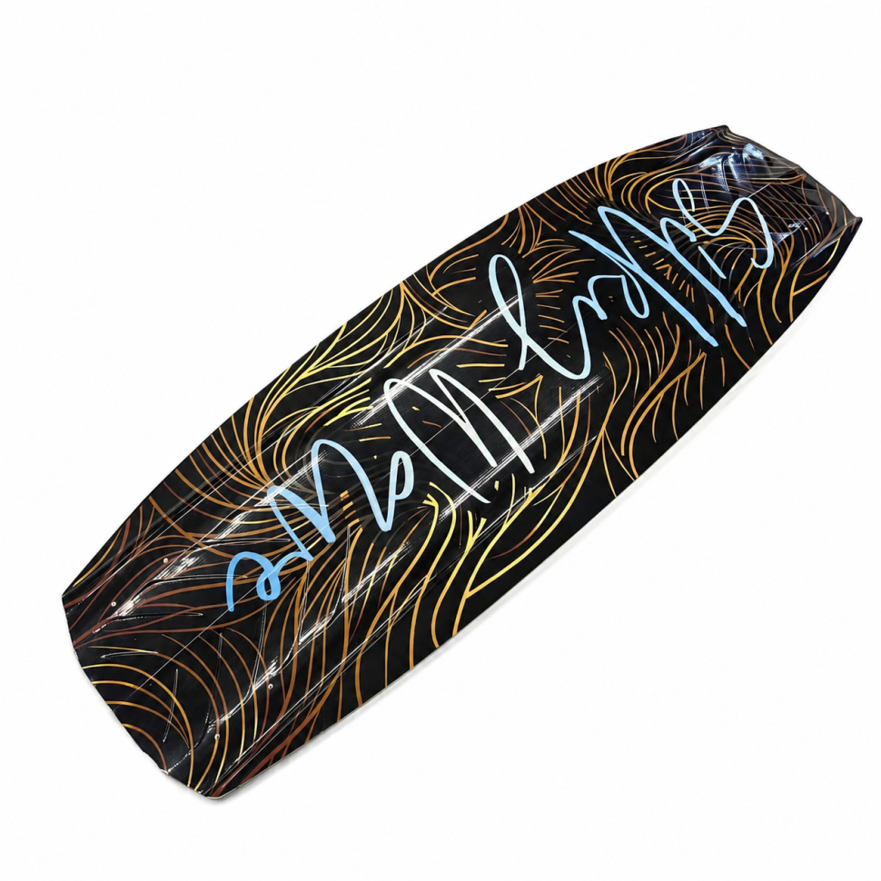 Вейкборд Iboard SilkyWave черный/золотой 139см 4киля + крепления 37-45 SilkyWave-blk-gld БРАК!!!
