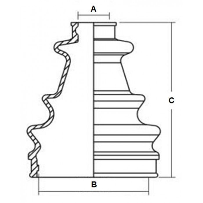 Пыльник шрус AT-08545-5 715900298