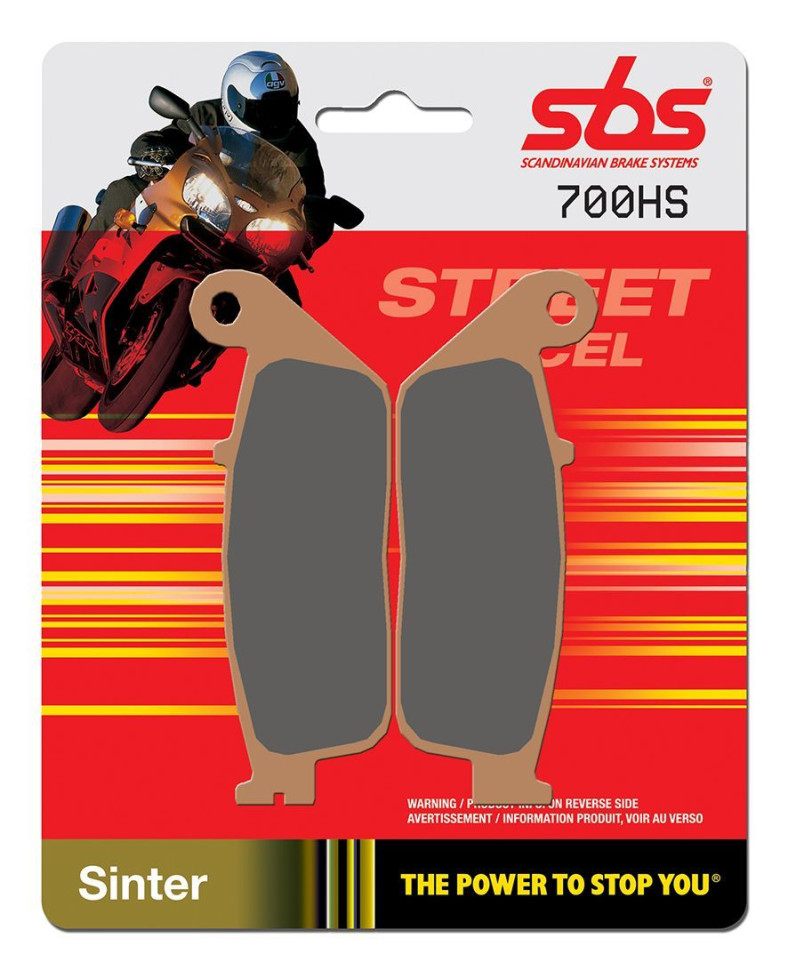 Тормозные колодки SBS, передние Sinter 700HS 700hs