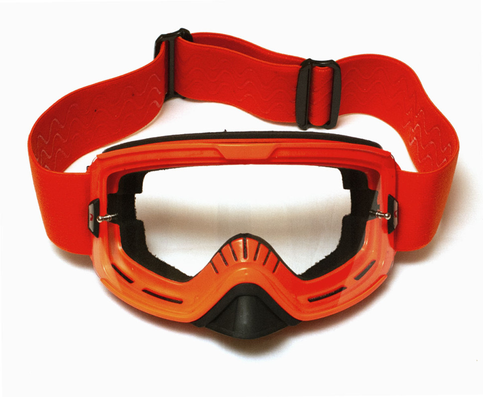 Очки для снегохода / квадроцикла Kemimoto KinPin оранжевые со съемной линзой FGOR1000 Зеркальная линза