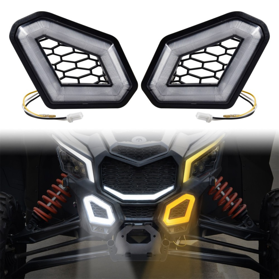 Нижние габаритные огни /ДХО с поворотниками Can-Am Maverick X3 705009508 Rider Lab FL73 FL73
