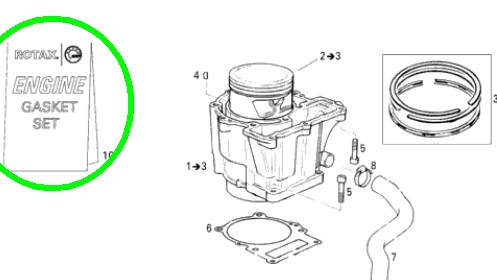 ENS.JOINT ETANC*SET-GASKET  Набор прокладок двигателя Rotax 654 420294768