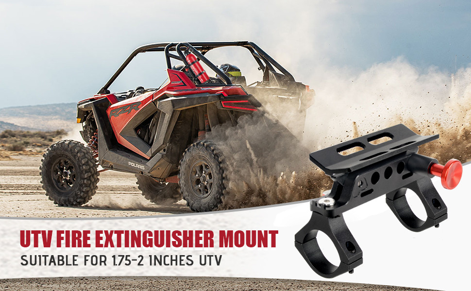 Крепление огнетушителя быстросьемное Kemimoto для Polaris RZR CanAm Commander Maverick FTVFE001BK