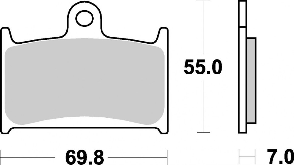Тормозные колодки SBS, передние Sinter 714HS 714hs