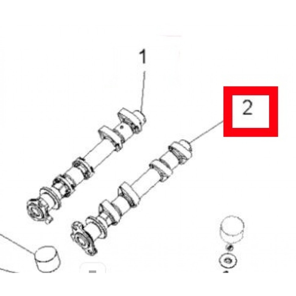 Распредвал выпуска Polaris Ranger/RZR 1000/900 1204584, 3023533 3023533