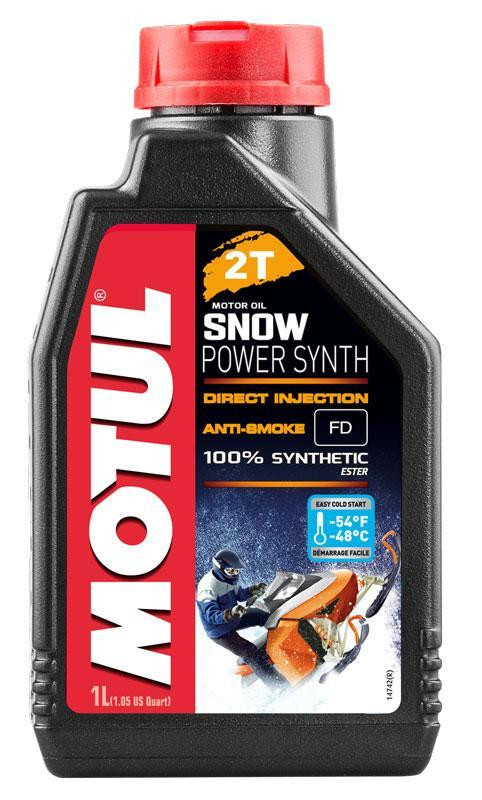Масло моторное синтетическое для снегоходов MOTUL SNOWPOWER 2T SYNTH 1 литр 108209 1 литр