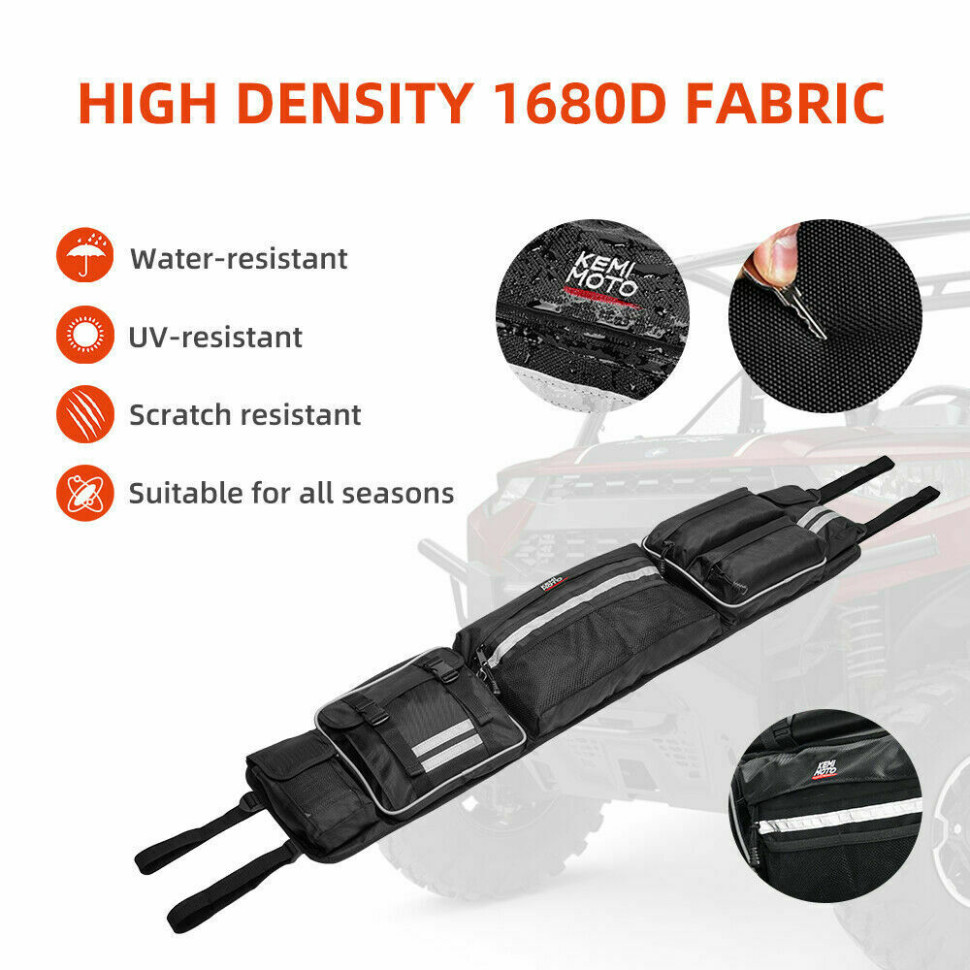 Сумка органайзер на балку Kemimoto для Polaris RZR / Yamaha Rhino / Polaris Ranger / CanAm Commander Maverick B0113-02301BK