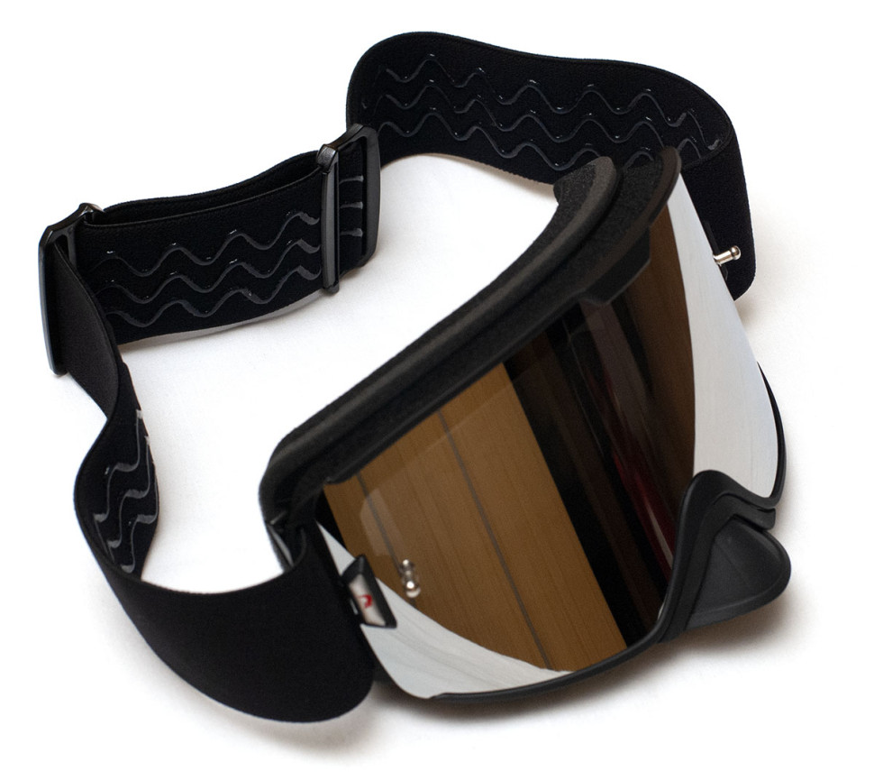 Очки для снегохода / квадроцикла Kemimoto KinPin черные со съемной линзой FGBL1000 Зеркальная линза