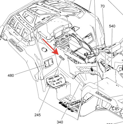 Наклейка MR Can-Am G2 XMR 704903060 704903060