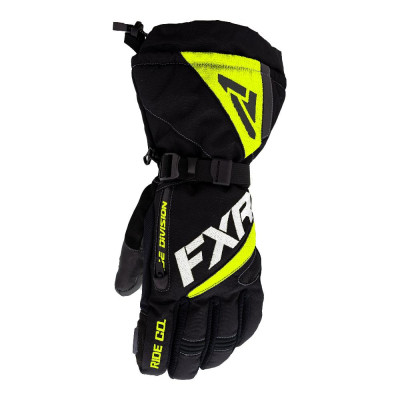 Перчатки FXR Fuel (Black Hi Vis) с утеплителем 220810-1065 Размер M