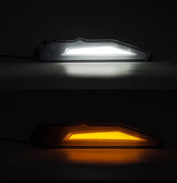 Комплект диодных фонарей с поворотниками Yamaha Wolverine RMAX 1000 B5A-84301-00-00 + B5A-84302-00-00 Kemimoto FL83 FL83