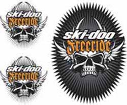 Наклейки оригинальные Ski - Doo Freeride Skulls 516006307