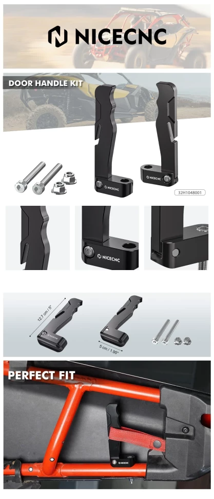 Ручки дверей спортивные Niche CanAm Maverick X3 B1201-02101BK 293850135 32H10480