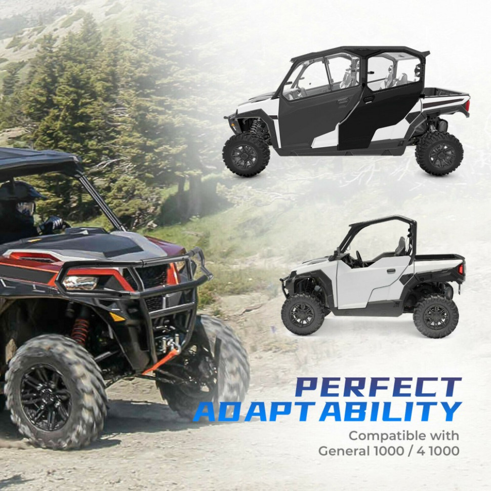 Комплект досборки переднего бампера Polaris General 2016+ 2881525 Kemimoto B0101-01801BK B0101-01801BK