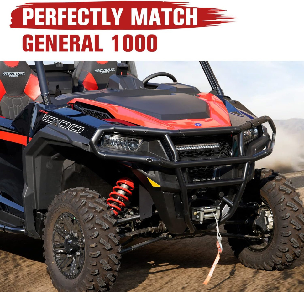 Комплект досборки переднего бампера Polaris General 2016+ 2881525 Kemimoto B0101-01801BK B0101-01801BK