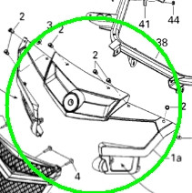 FACIA AVANT    *FRONT FACIA  Пластиковая передняя панель, серая 705002441