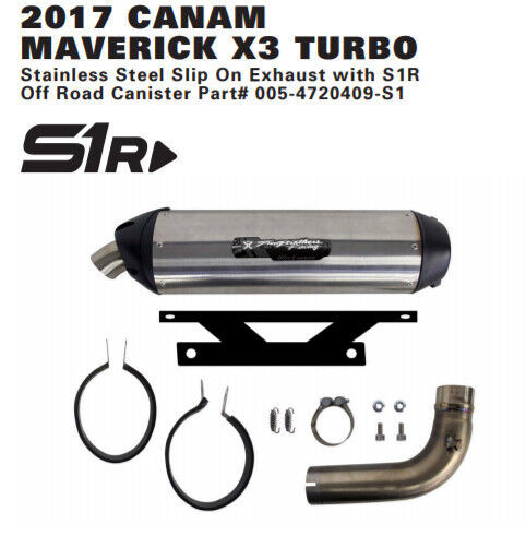 Глушитель спортивный Two Brothers для Can-Am Maverick X3 005-4720409-S1B /93-8854S 005-4720409-S1B 707601731  707602501 707602781