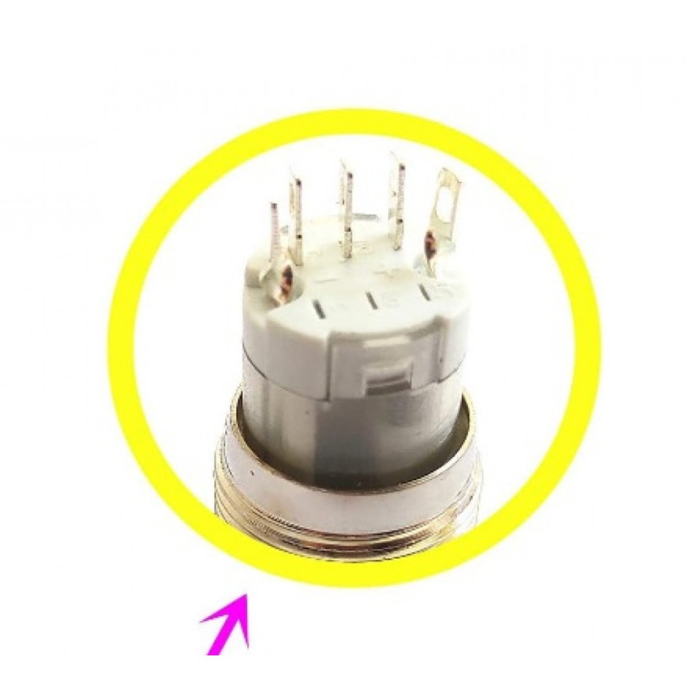 Кнопка звукового сигнала отжимная с подсветкой RiderLAB LTS-036 LTS-036