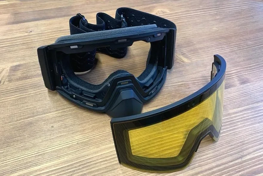 Снегоходные очки с подогревом HeatVue Dual yellow lens (жёлтая линза) w/c HB-20A-yellow-w/c