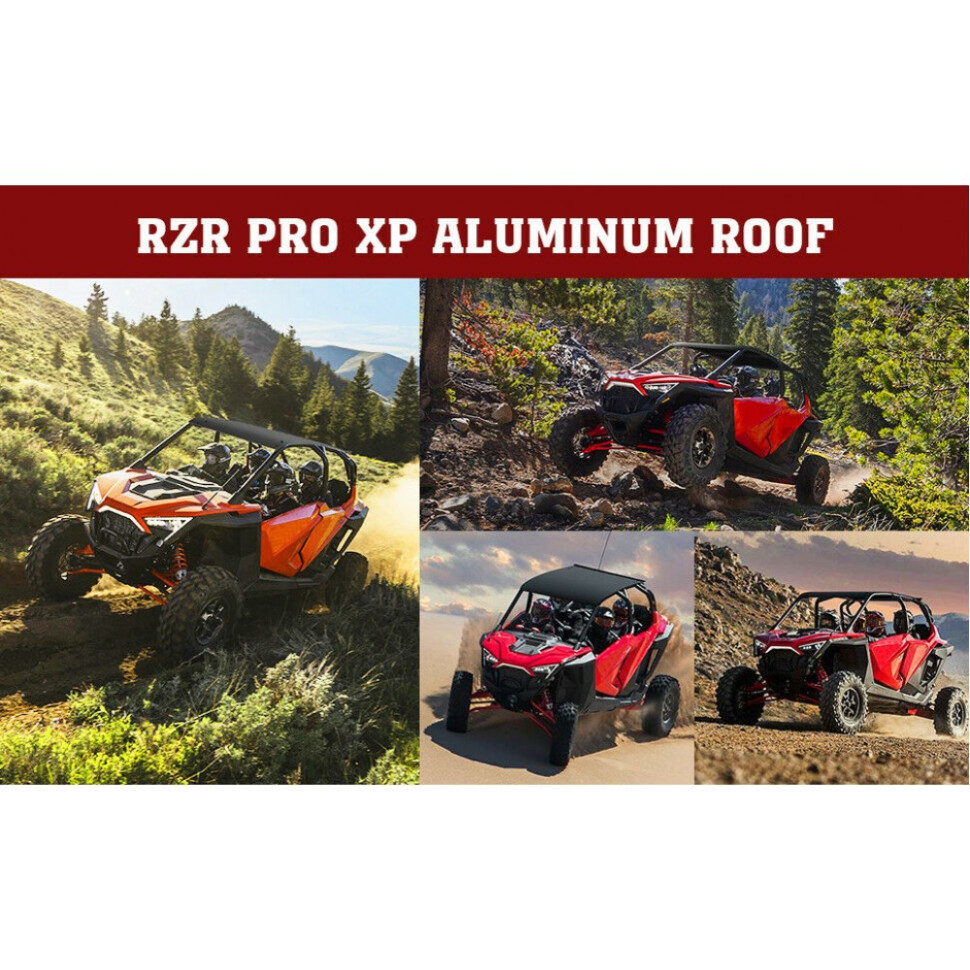 Алюминиевая крыша для 4-х местных Polaris RZR PRO XP 4 2884325-458 Kemimoto B0112-02301BK B0112-02301BK