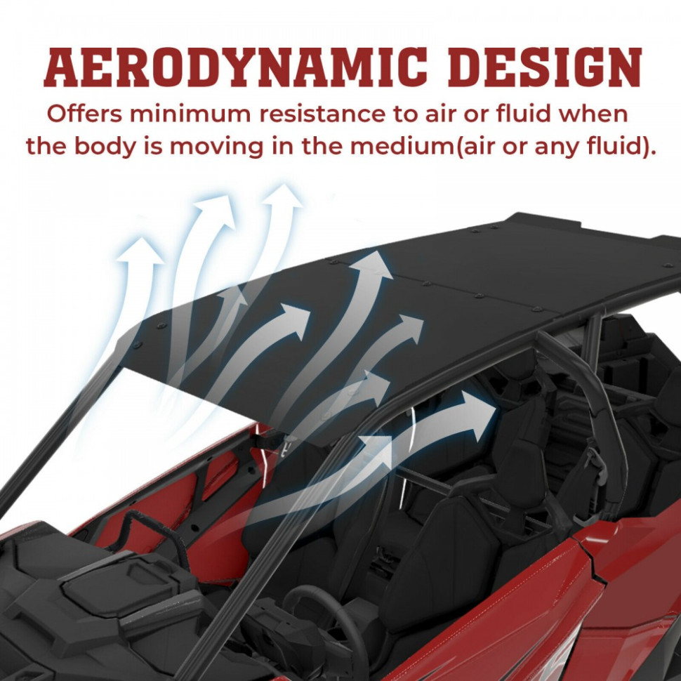 Алюминиевая крыша для 4-х местных Polaris RZR PRO XP 4 2884325-458 Kemimoto B0112-02301BK B0112-02301BK