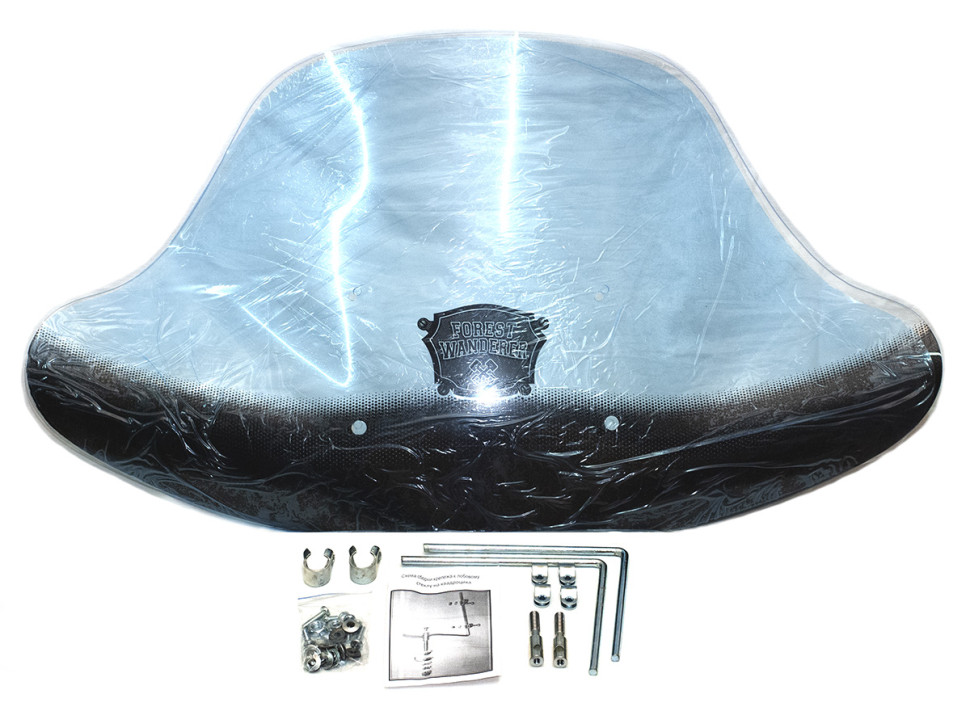 Стекло лобовое универсальное для квадроцикла RiderLab RLW010 RLW011 Рисунок - forest