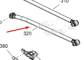 Тяга задней подвески нижняя для Can-Am Maverick X3 (XRS) 706002311