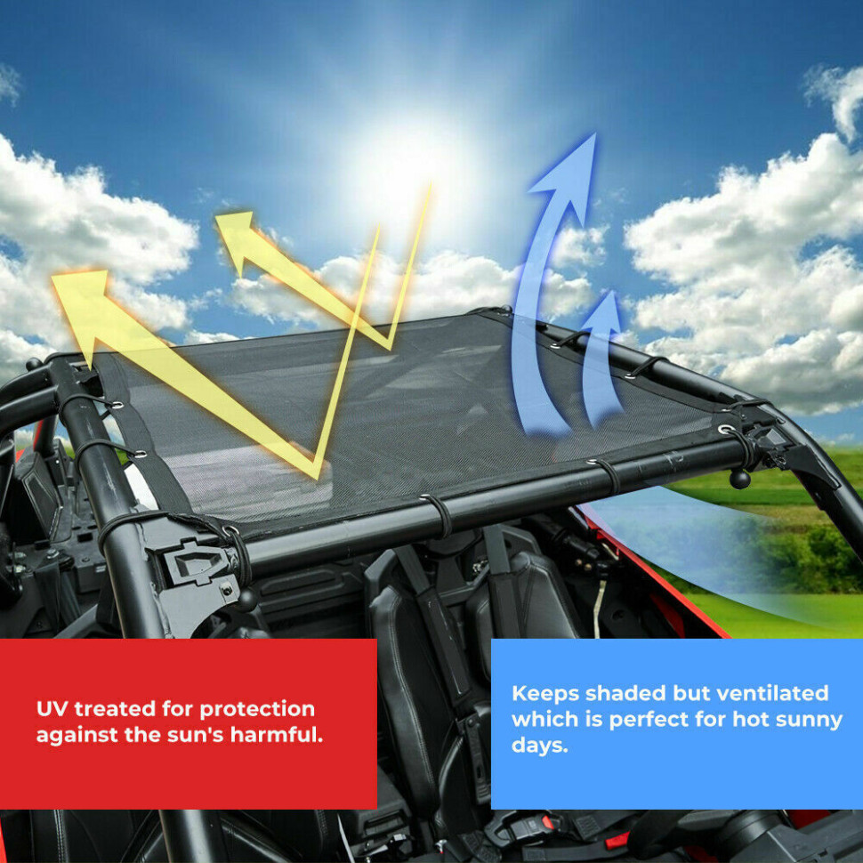 Крыша тканевая Kemimoto для Polaris RZR PRO XP 2020+ B0112-01301BK