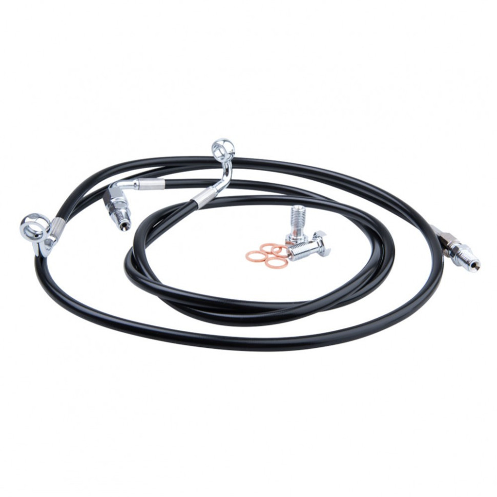 Усиленные армированные задние тормозные шланги Polaris RZR 800 08-14 /RZR 570 12+ Tusk 1757560002 /T-RAZR-R-BK 1757560002