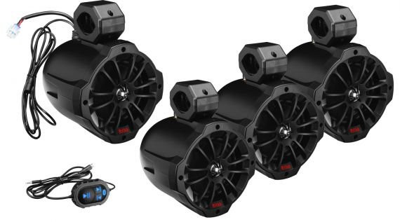 Колонки активные водонепроницаемые 6,5" Boss Marine 1500Вт крепление под трубу B64ABT