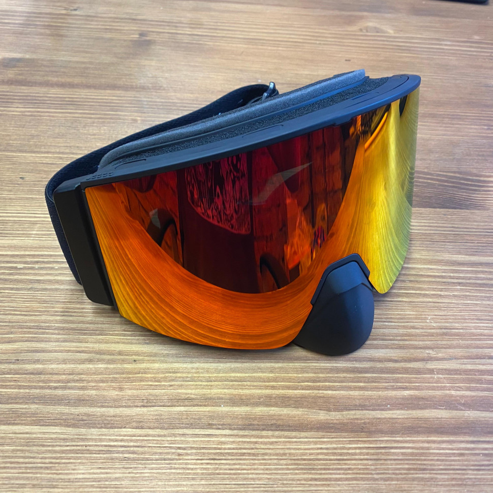 Снегоходные очки с подогревом HeatVue Dual Black Ops lens full pink coating (зеркальная линза) HB-20A-grey-fullpink