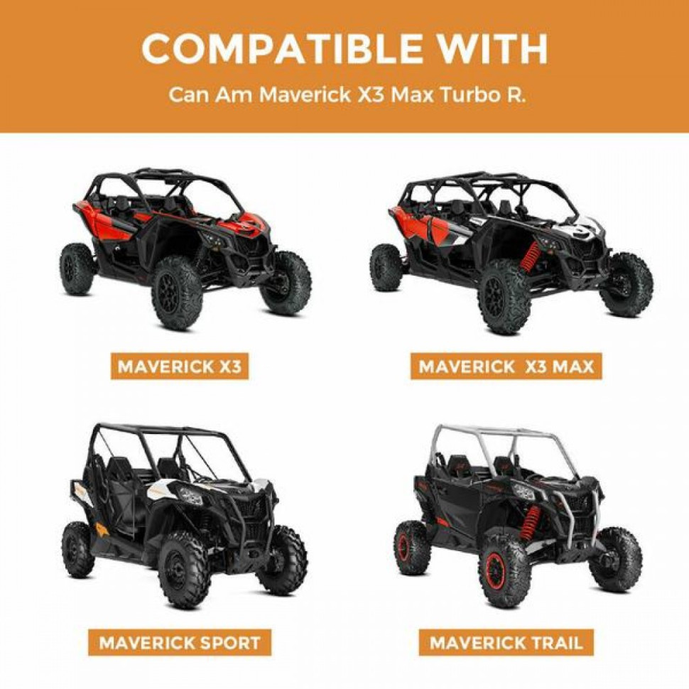 Центральное зеркало заднего вида панорамное Can-Am Maverick Trail /Maverick Sport Kemimoto B0106-03102BK B0106-03102BK
