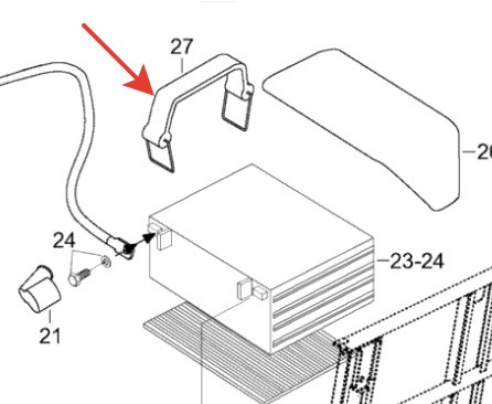 Крепление АКБ BRP Ski Doo 605352573 605352573