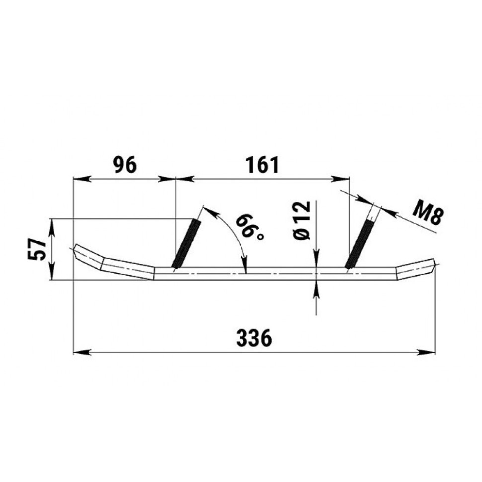 Подрезы для лыж снегохода с карбидом 10см Ski-Doo Expedition /Freeride /GSX /LYNX BoonDocker /Xtrim 860200141 /860201044 /ESD3-9500 /16-72445 KR98