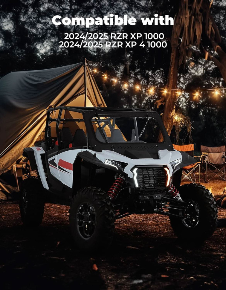 Комплект светодиодных ДХО с поворотниками для квадроцикла Polaris RZR XP 1000 / XP 4 1000 (2024+) 2889539 B0805-00213-CL