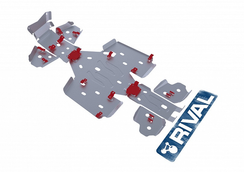 Комплект защиты днища ATV CECTEC KINGCOBRA EFI EVO (6 частей) 444.7802.1