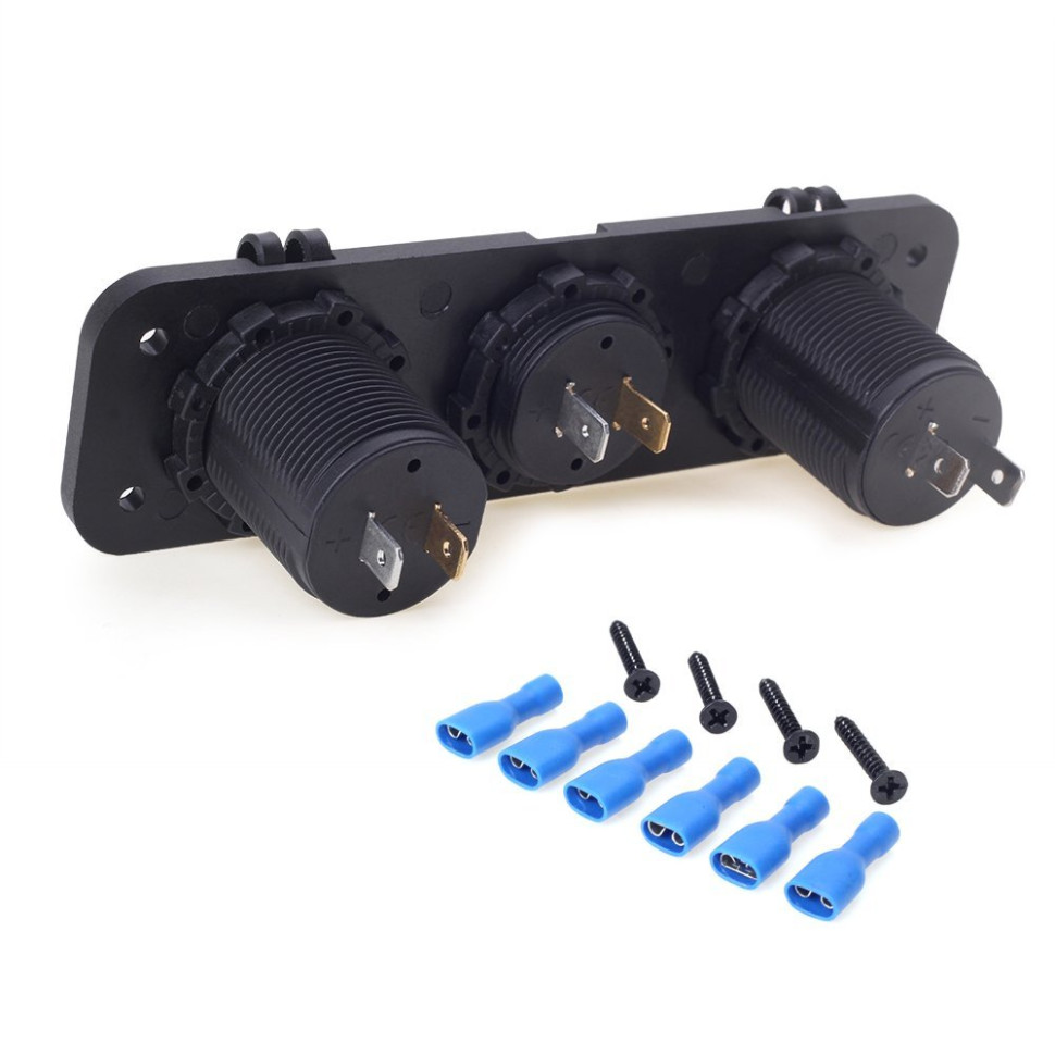 Модуль 3-в-1 Вольтметр, прикуриватель, USB PJH-RS-0377